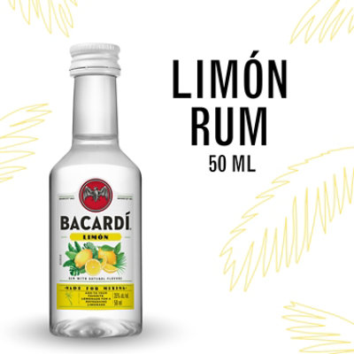 Bacardi Limon Gluten Free Rum - 50 Ml - Image 1