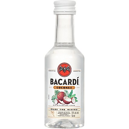 Bacardi Coconut Gluten Free Rum - 50 Ml - Image 1
