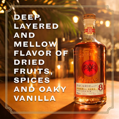 Bacardi Rum 8 Year Old 80 Proof - 750 Ml - Image 2
