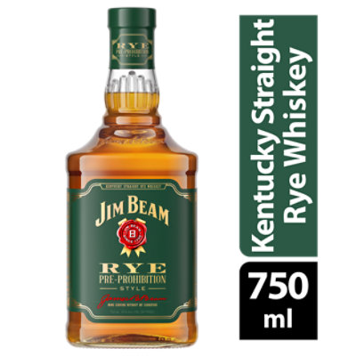 Jim Beam Rye Pre-Prohibition Style Kentucky Straight Rye Whiskey 90 Proof - 750 Ml - Image 1