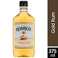 Ronrico Rum Gold Puerto Rican Rum 80 Proof - 375 Ml - Image 1