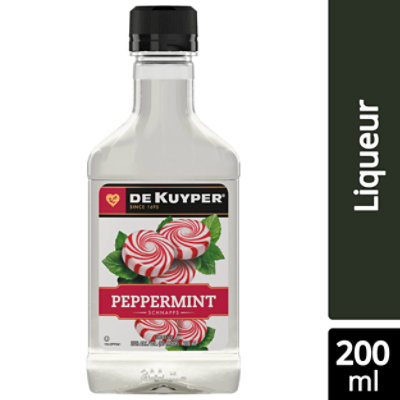 DeKuyper Schnapps Liqueur Peppermint 60 Proof - 200 Ml - carrsqc