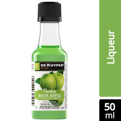 DeKuyper Schnapps Liqueur Sour Apple Pucker 30 Proof - 50 Ml - Image 1