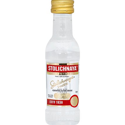STOLICHNAYA Vodka 80 Proof - 50 Ml - Image 2