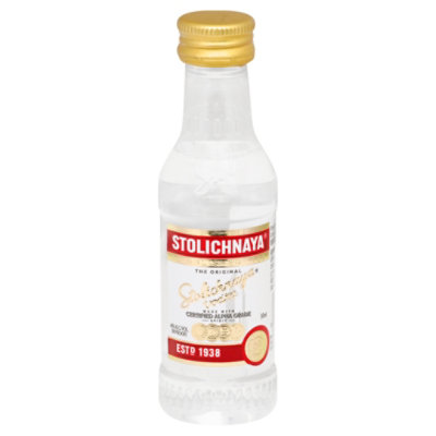 STOLICHNAYA Vodka 80 Proof - 50 Ml - Image 1