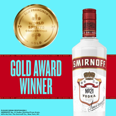 Smirnoff Vodka Triple Distilled Recipe No. 21 80 Proof - 200 Ml - Image 5