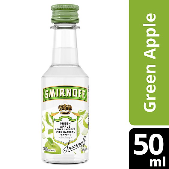 Smirnoff Vodka Apple Twist 70 Proof - 50 Ml