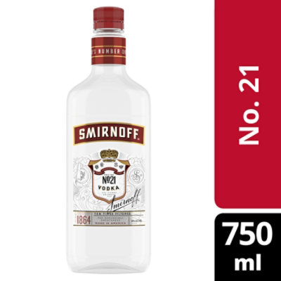 Smirnoff Vodka Triple Distilled Recipe No. 21 80 Proof - 750 Ml