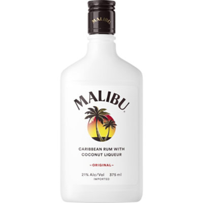 Malibu Rum Caribbean With Coconut Liqueur 42 Proof - 375 Ml