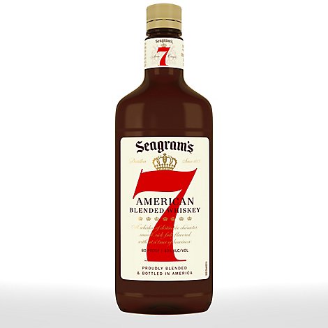 Seagrams 7 Crown Whiskey Blended American 80 Proof PET - 750 Ml