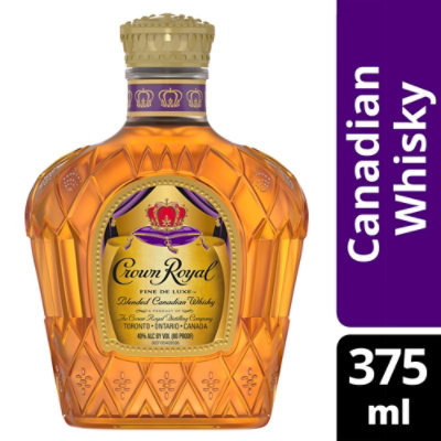 Crown Royal Whisky Blended Canadian 80 Proof - 375 Ml