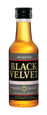 Black Velvet Canadian Whisky Plastic Bottle 80 Proof - 50 Ml - Image 1