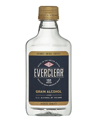 Everclear Grain Alcohol 151 Proof 200 Ml Haggen