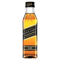 Johnnie Walker Blended Malt Scotch Whisky Black Label 80 Proof - 50 Ml - Image 2