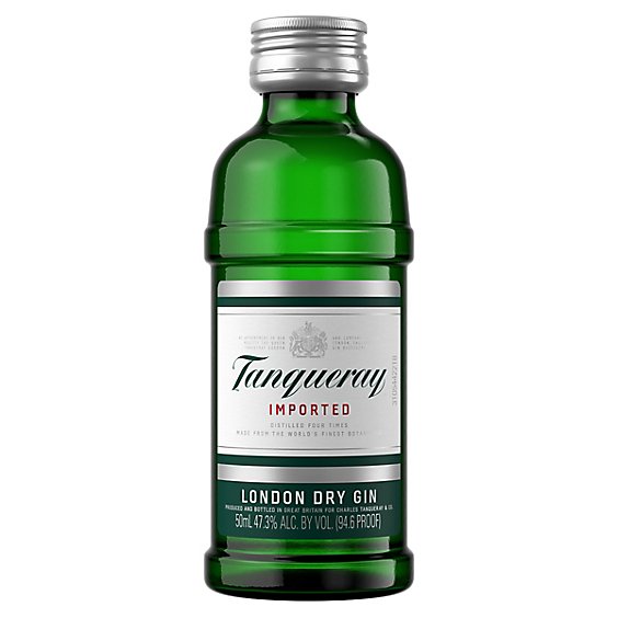 Tanqueray Gin London Dry Gin 94.6 Proof - 50 Ml