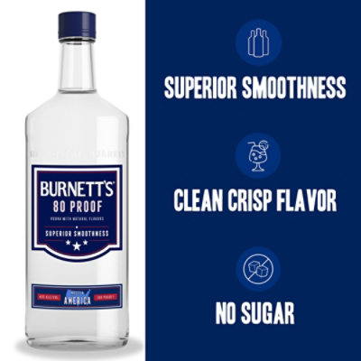 Burnetts Vodka 80 Proof Traveler - 750 Ml - Image 2