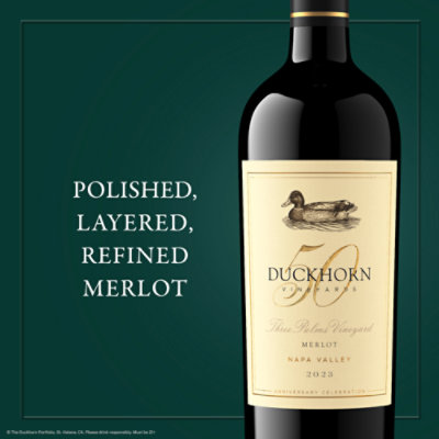 Duckhorn Vineyards Napa Valley Merlot Three Palms Vineyard Red Wine - 750 Ml - Image 3