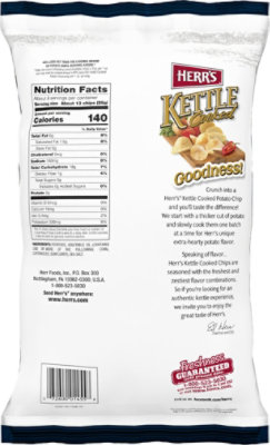 Herrs Potato Chips Kettle Cooked Reduced Fat - 7.5 Oz - Image 5