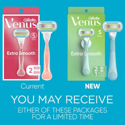 Gillette Venus Womens Razor Extra Smooth + 2 Blade Refills - Each - Image 2