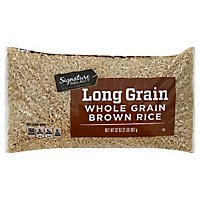 Signature SELECT Rice Brown Whole Grain Long Grain - 32 Oz - Image 1