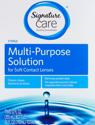 Signature Select/Care Multi Purpose Solution Soft Contact Lenses Sterile - 2-12 Fl. Oz. - Image 2