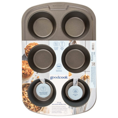 Good Cook Muffin Pan 6 Cup Non Stick - Each - Image 2