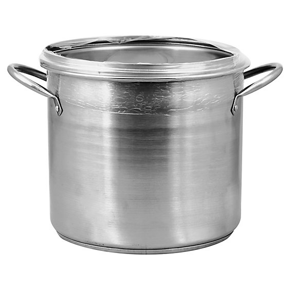 8 quart Good Cook 06179 Kitchen Basics Stainless Steel Deluxe Stock Pot with Glass Lid Silver 