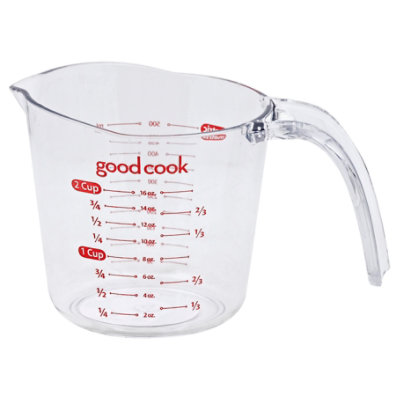 GoodCook 2-Cup (500 ml.) Plastic Liquid Measuring Cup, Clear