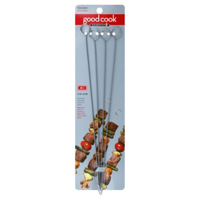 Good Cook Skewers Metal 10in - 4 Count - Image 1