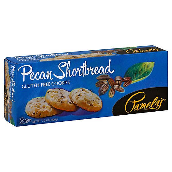 Pamelas Cookies Gluten-Free Pecan Shortbread - 7.25 Oz