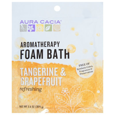 Aura Cacia Foam Bubble Bath Tangerine Grapefruit - 2.5 Oz - Image 3