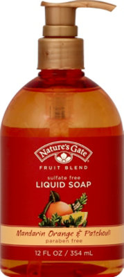 Natures Gate Soap Liquid Mandarin Orange Patcholi - 12 Fl. Oz. - Image 2