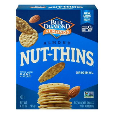 Blue Diamond Nut Thins Cracker Snacks Almond Nut & Rice Wheat & Gluten Free - 4.25 Oz - Image 3