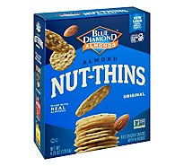 Blue Diamond Nut Thins Cracker Snacks Almond Nut & Rice Wheat & Gluten Free - 4.25 Oz