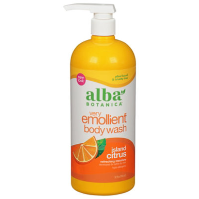 Alba Botanica Island Citrus Liquid Bath & Shower Gel - 32 Fl. Oz. - Image 1