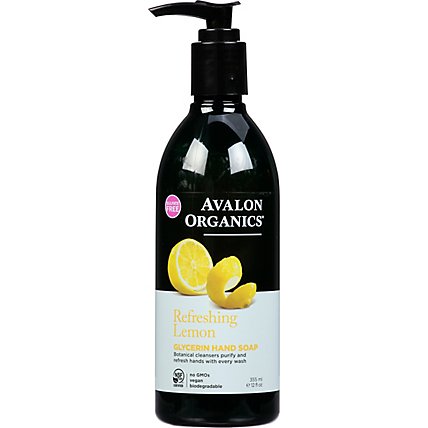 Avalon Organics Liquid Soap Lemon - 12 Fl. Oz - Image 2