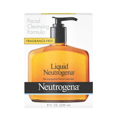 Neutrogena Fragrance Free Liquid Facial Cleansing Soap - 8 Fl. Oz. - Image 1