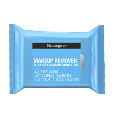 Neutrogena Makeup Remover Cleansing Towelettes Refill Pack Pre Moistened - 25 Count