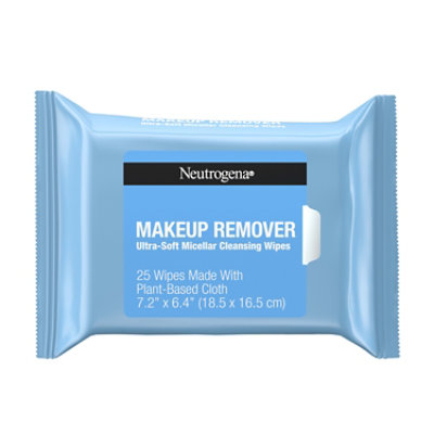 Neutrogena Makeup Remover Cleansing Towelettes Refill Pack Pre Moistened - 25 Count