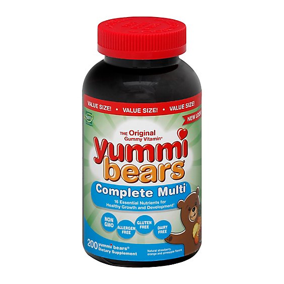 Yummi Bears Multi-Vitamin Value Size - 200 Count