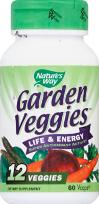 Natures Way Garden Veggie Nutrient Supplement - 60 Count - Image 2