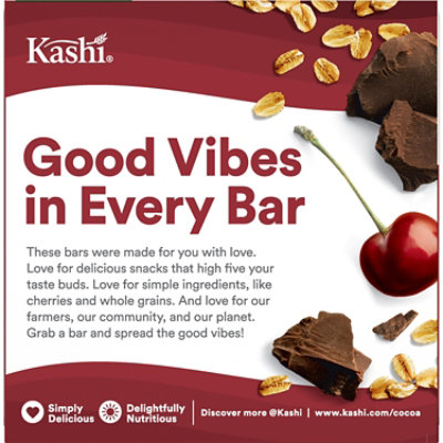 Kashi Chewy Granola Bars Fiber Bars Cherry Dark Chocolate 6 Count - 7.4 Oz - Image 4