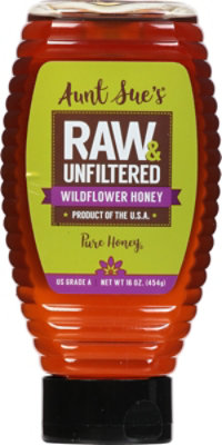 Aunt Sues Honey Raw-Wild - 16 Oz - Image 2