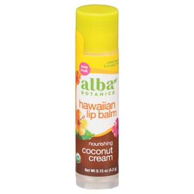 Alba Botanica Coconut Cream Hawaiian Lip Balm - 0.2 Oz - Image 3