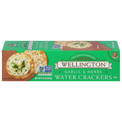 Wellington Water Crackers Garlic Herb - 5 Oz - Image 3