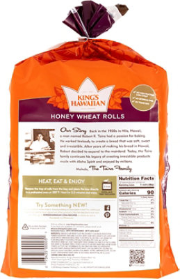 Kings Hawaiian Honey Wheat Rolls - 12 Count - 12 Oz. - Image 6