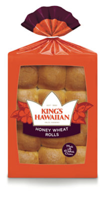 Kings Hawaiian Honey Wheat Rolls - 12 Count - 12 Oz. - Image 1