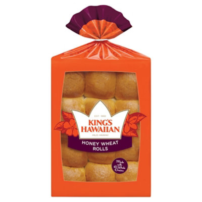 Kings Hawaiian Honey Wheat Rolls - 12 Count - 12 Oz. - Image 1