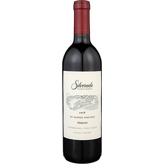 Silverado Vineyards Estate Grown Merlot California Red Wine - 750 Ml