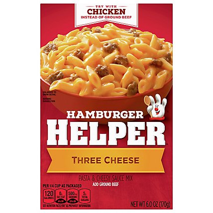 Betty Crocker Hamburger Helper Three Cheese Box - 6 Oz - Image 3
